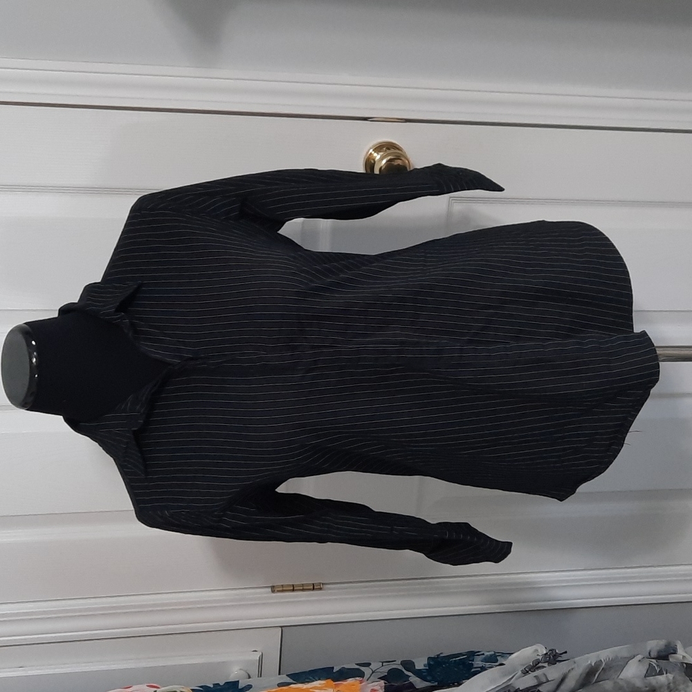 Pinstripe button front